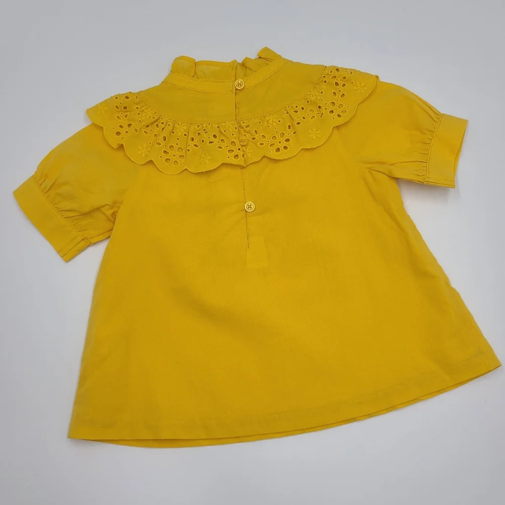 NEW Janie and Jack eyelet puff sleeve top size 2T